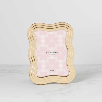 Kate Spade South Street 5 x 7 Gold Wavy Picture Frame 892112, 882864863607