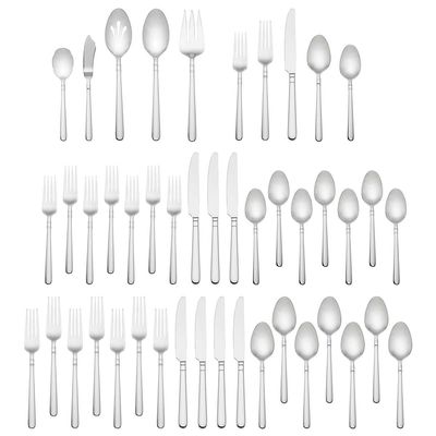 Kate Spade Carlton Street 45-Piece Flatware Set 871230, 882864695086