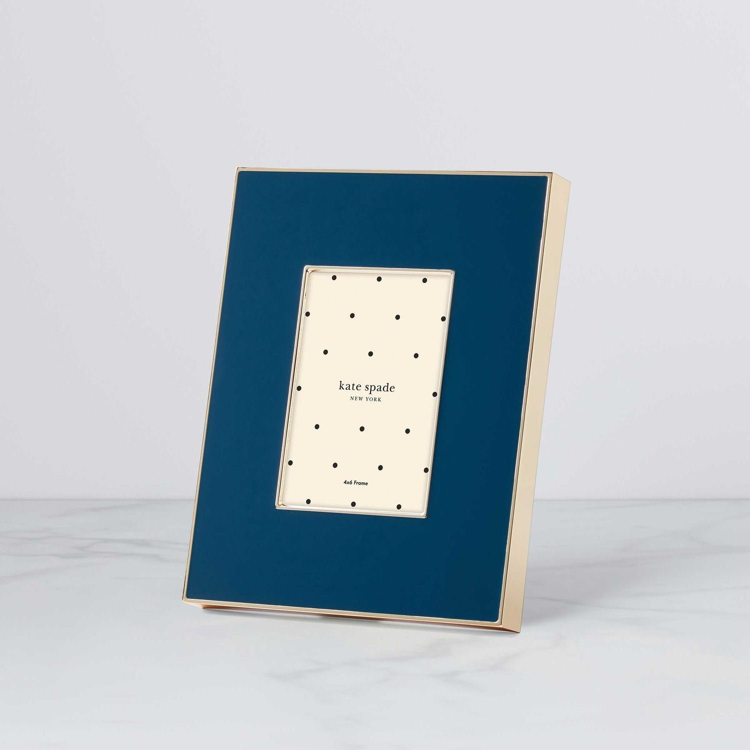 Kate Spade Make It Pop 4 x 6 Inch Picture Frame Navy 894699, 882864869456