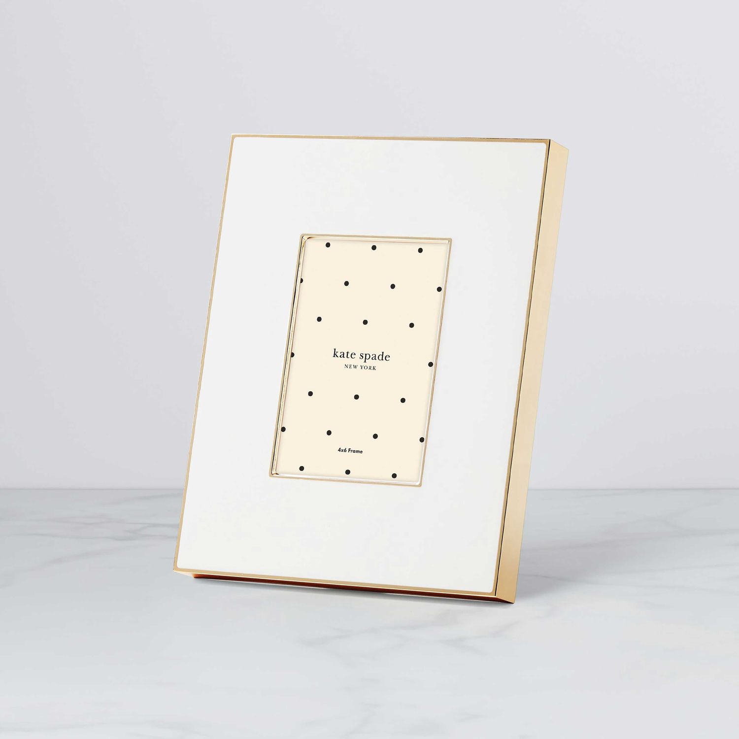Kate Spade Make It Pop 4 x 6 Inch Picture Frame White 894701, 882864869470