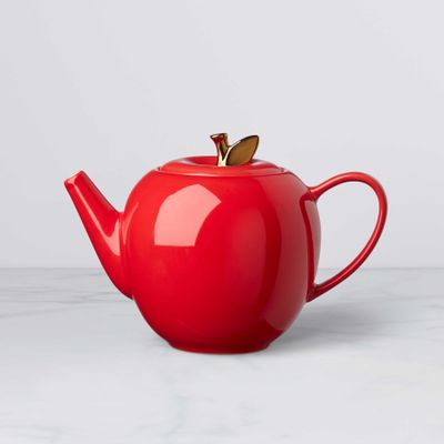 Kate Spade Knock On Wood Apple Teapot 894635, 882864869173