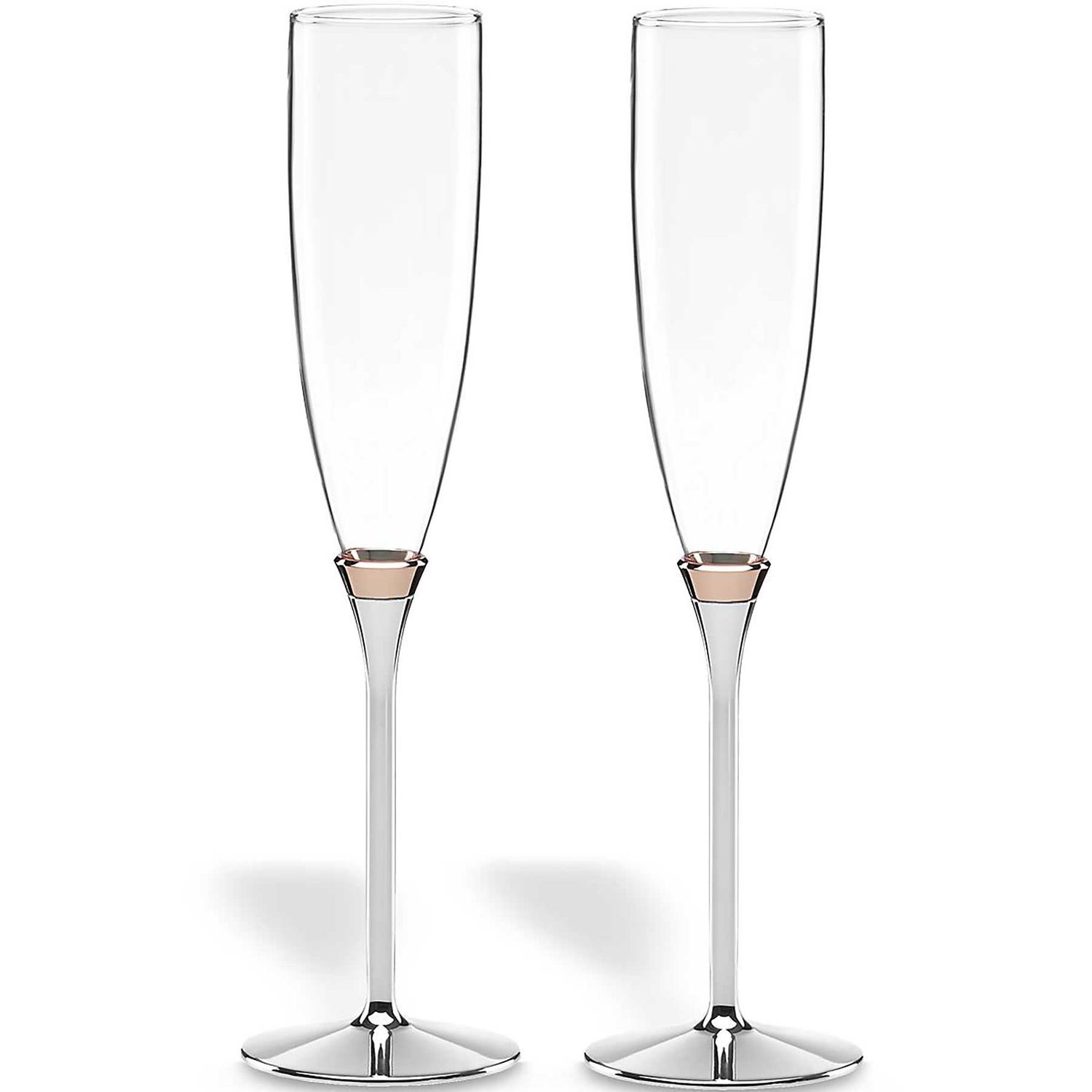 Kate Spade Rosy Glow 2-Piece Champagne Flute Set 852078, 882864545572