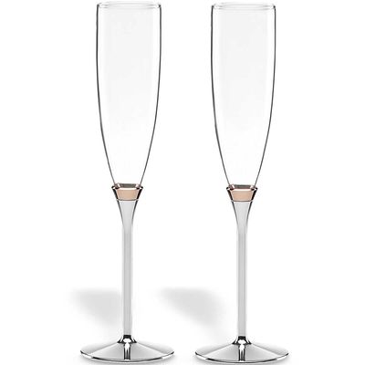Kate Spade Rosy Glow 2-Piece Champagne Flute Set 852078, 882864545572