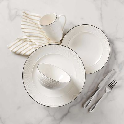 Kate Spade York Avenue 4-Piece Place Setting 875203, 882864730794