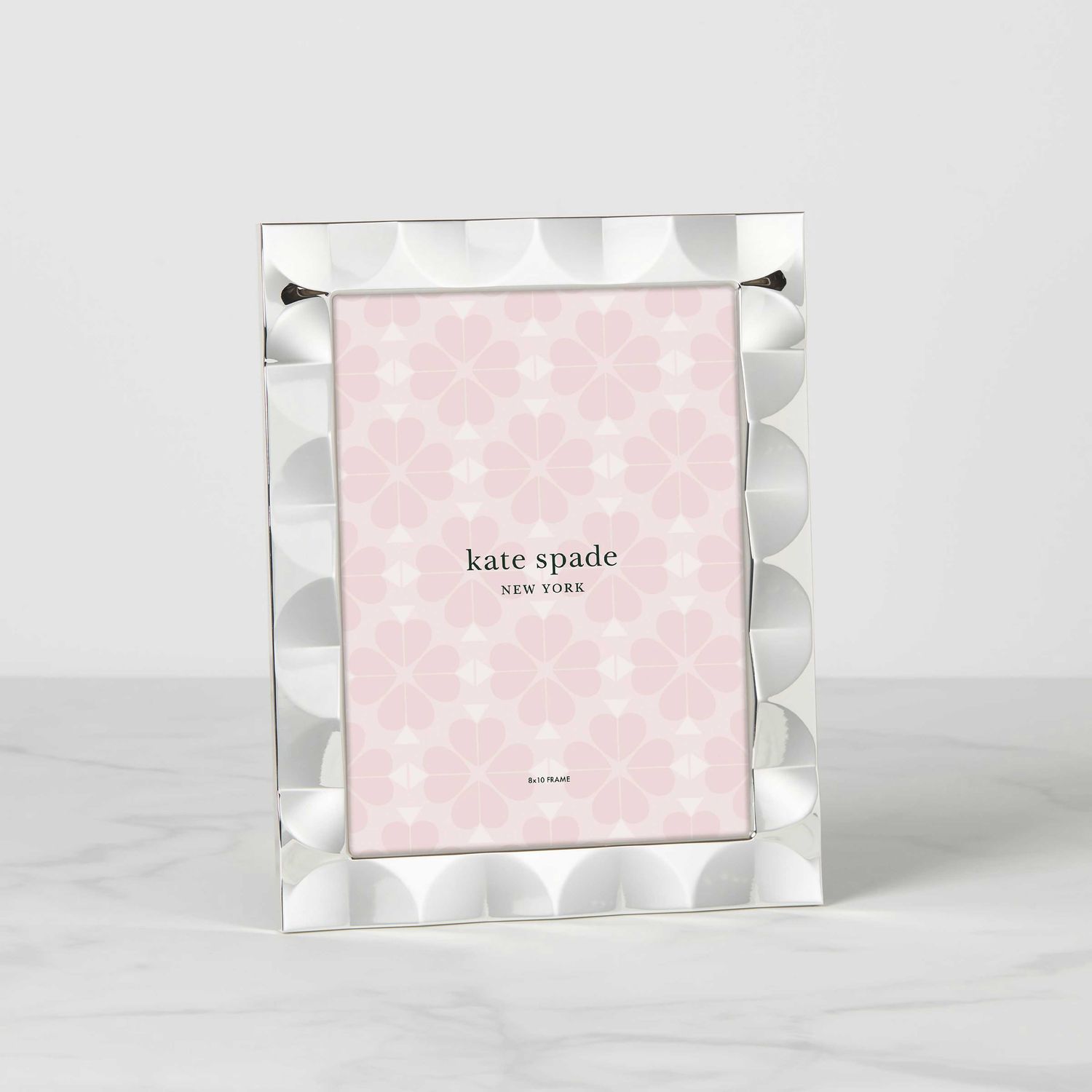 Kate Spade South Street 8 x 10 Silver Scallop Picture Frame 892115, 882864863638