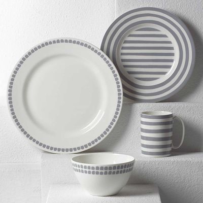 Kate Spade Charlotte Street Grey North 4-Piece Place Setting 867942,