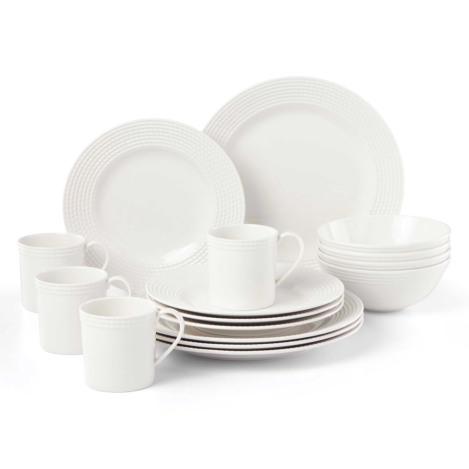 Kate Spade Wickford 16-Piece Dinnerware Set 890218, 882864856715