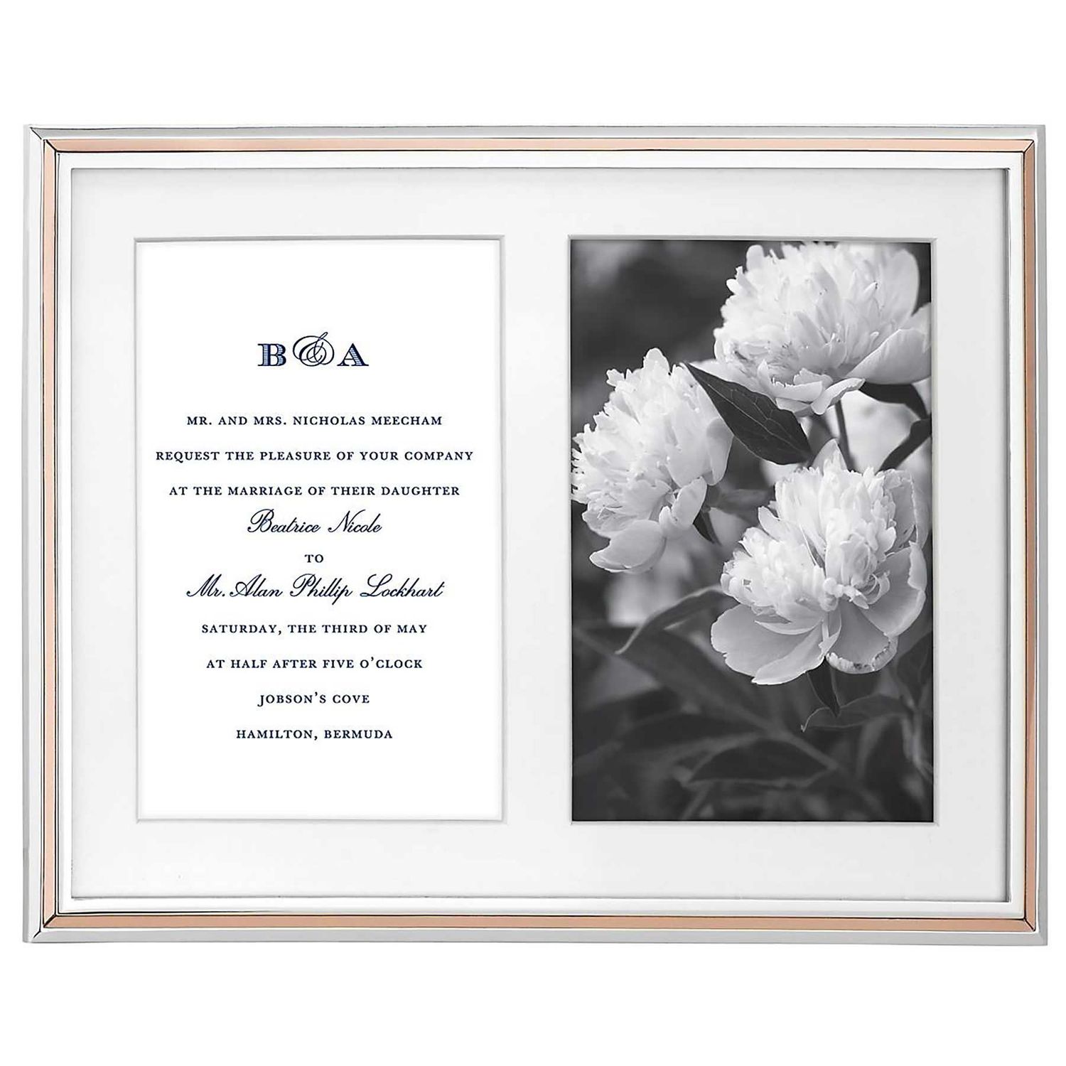 Kate Spade Rosy Glow Double 5 x 7 Picture Frame 852077, 882864545565