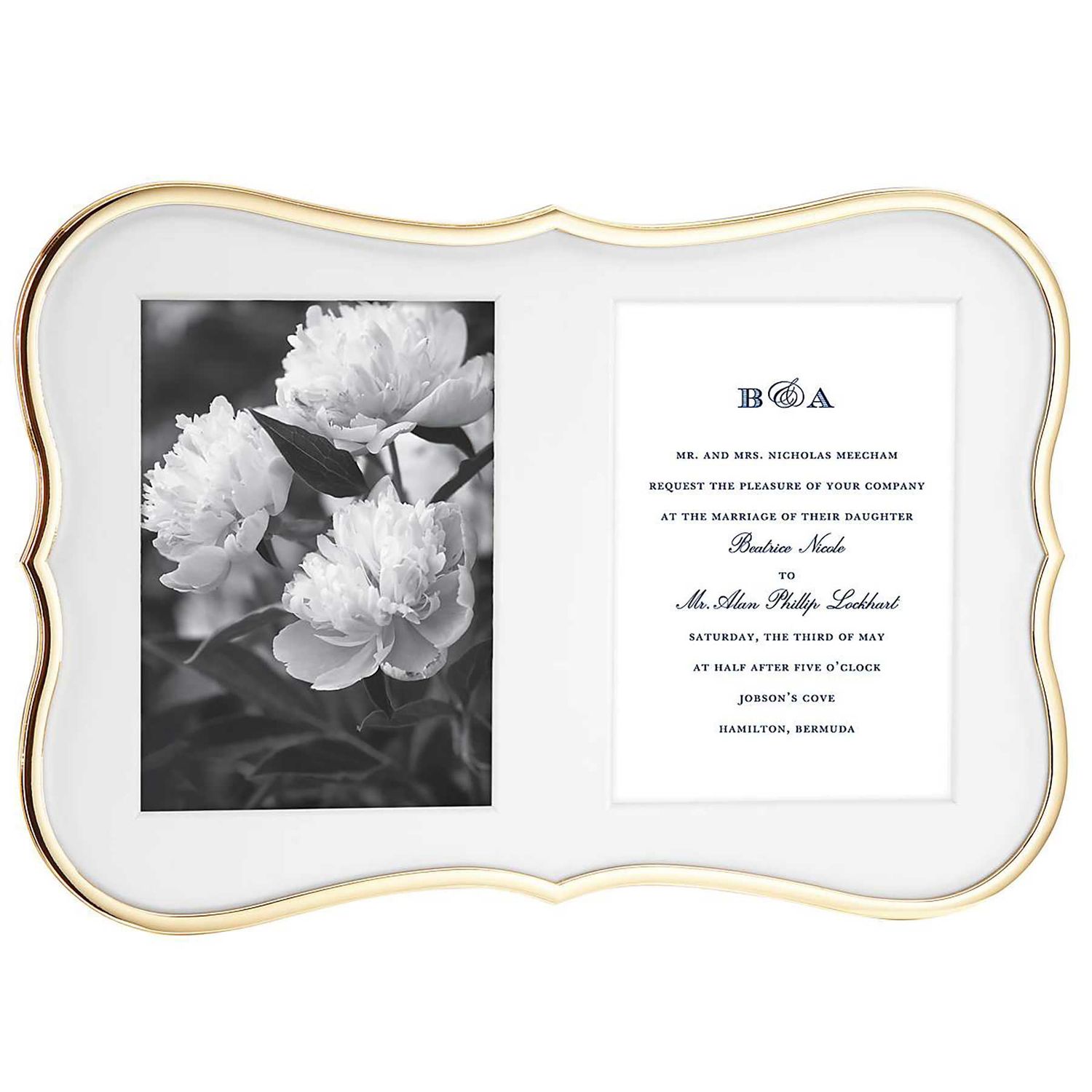 Kate Spade Crown Point Gold Double 5 x 7 Picture Frame 864175, 882864646125