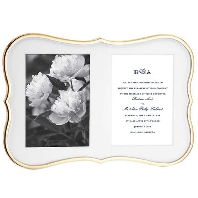 Kate Spade Crown Point Gold Double 5 x 7 Picture Frame 864175, 882864646125