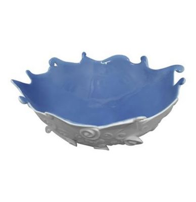 Jean Boggio Extraordinary Garden Leaf Large Bowl Blue JB00131B