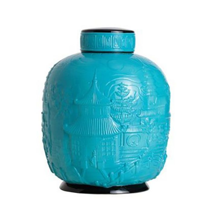 Jean Boggio China Impression Ginger Jar Turquoise JB00361T