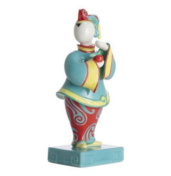 Jean Boggio Baby Circus Fang Fang Girl With Peach Figurine JB00794