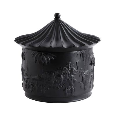 Jean Boggio Xiang Mid Size Covered Box Black Mat JB00926B