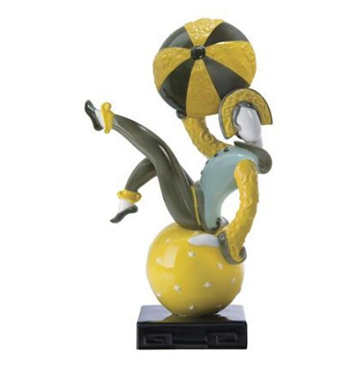 Jean Boggio Girl With Umbrella Figurine Yellow JB00369
