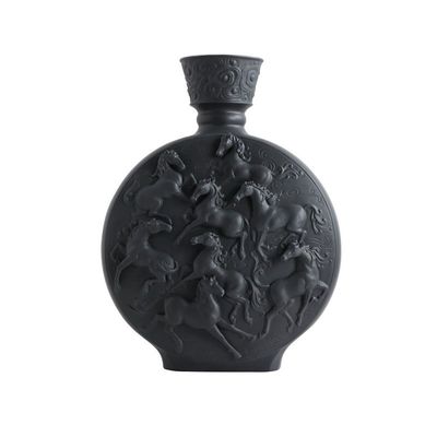 Jean Boggio Horse Mid Size Vase Black Mat JB00904B