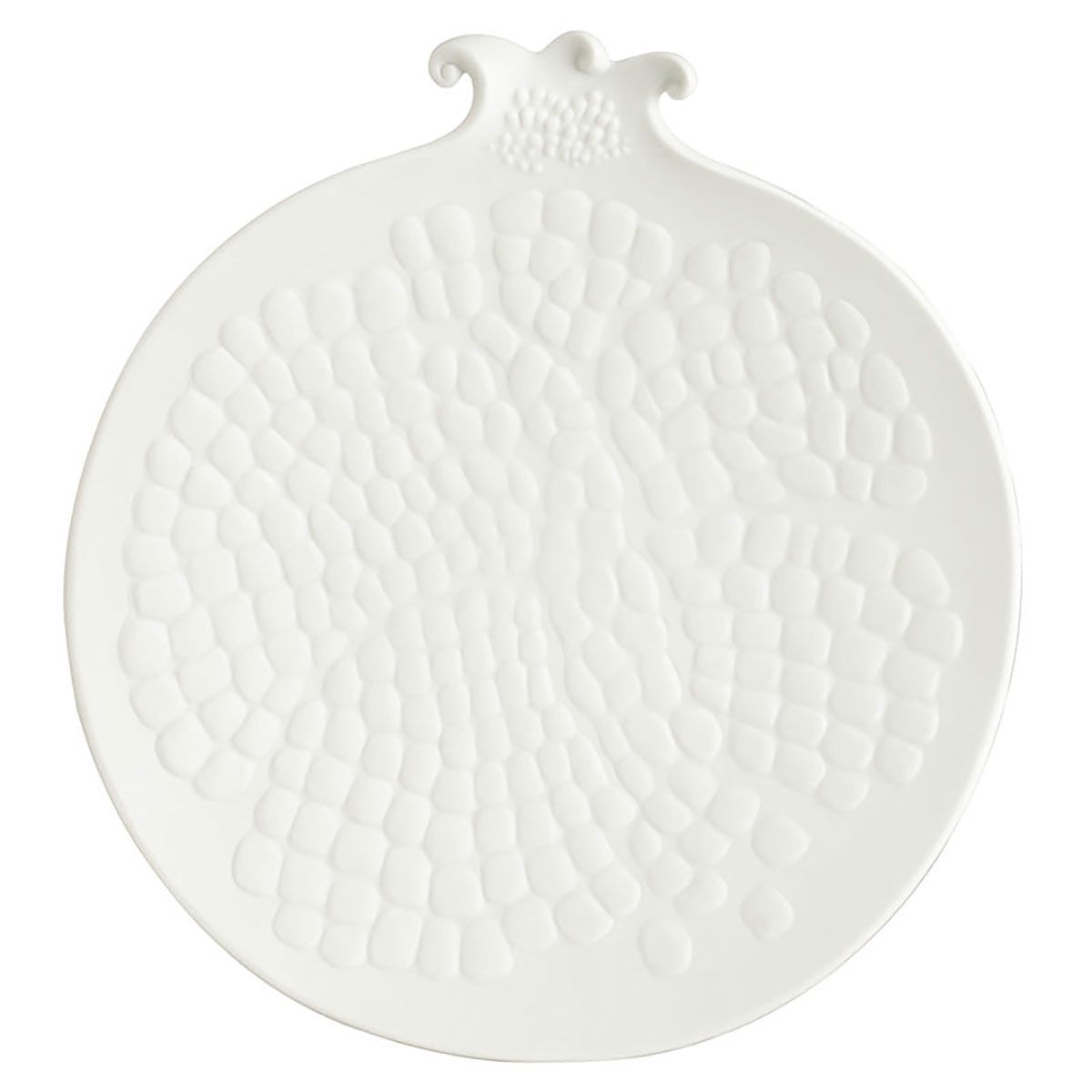 Jean Boggio Pomegranate Tray White Bisque JB00690W