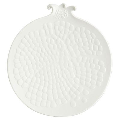 Jean Boggio Pomegranate Tray White Bisque JB00690W