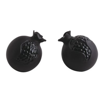 Jean Boggio Pomegranate Salt &amp; Pepper Shakers Black JB00929B