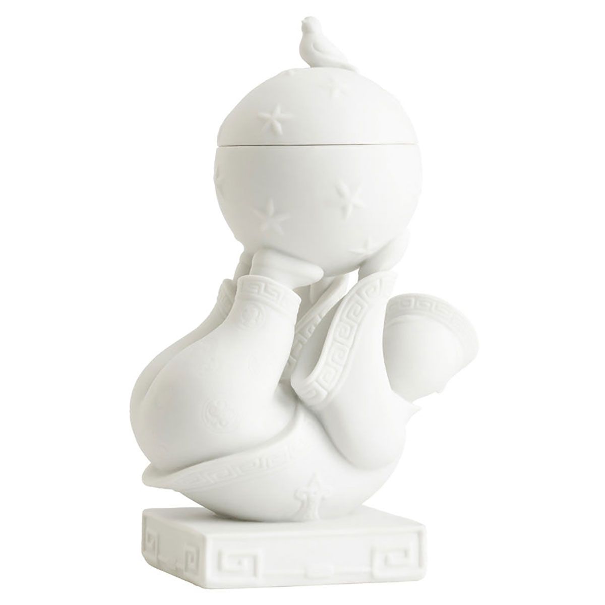 Jean Boggio Baby Circus An Boy With Big Ball Covered Box Figurine White Bisque JB00707W