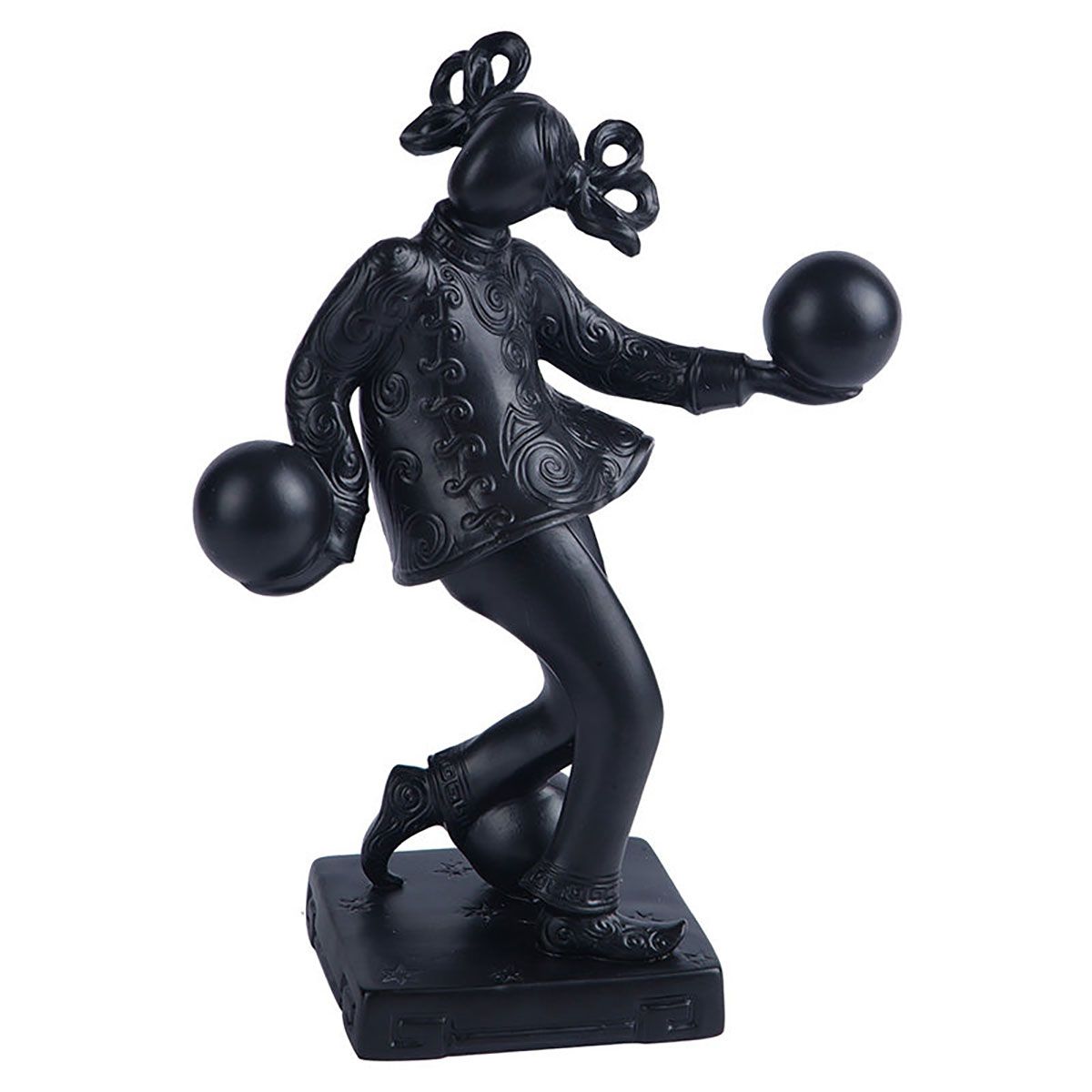 Jean Boggio The Dancer With Balloons Figurine Black JB00271B