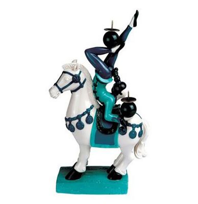 Jean Boggio Candleholder Mademoiselle Tang Turquoise JB00310