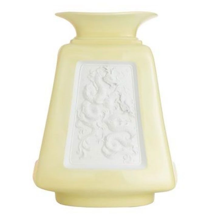 Jean Boggio Dragon Vase Ivory White Bisque JB00815IW