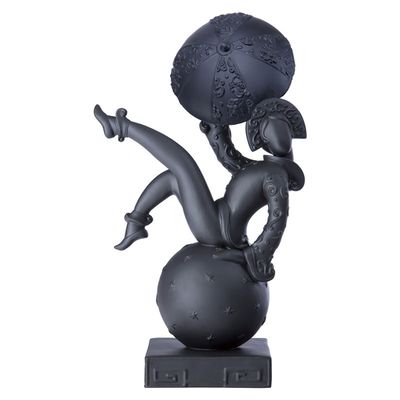 Jean Boggio Girl With Umbrella Figurine Black JB00369B