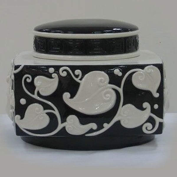 Jean Boggio Tai Chi Box With Relief Black White Relief JB00538BW