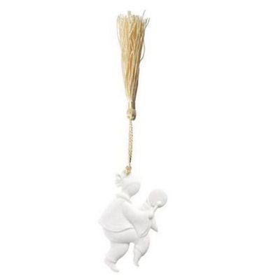 Jean Boggio Christmas Charm Ling Ling With Ornament White Bisque JB00939