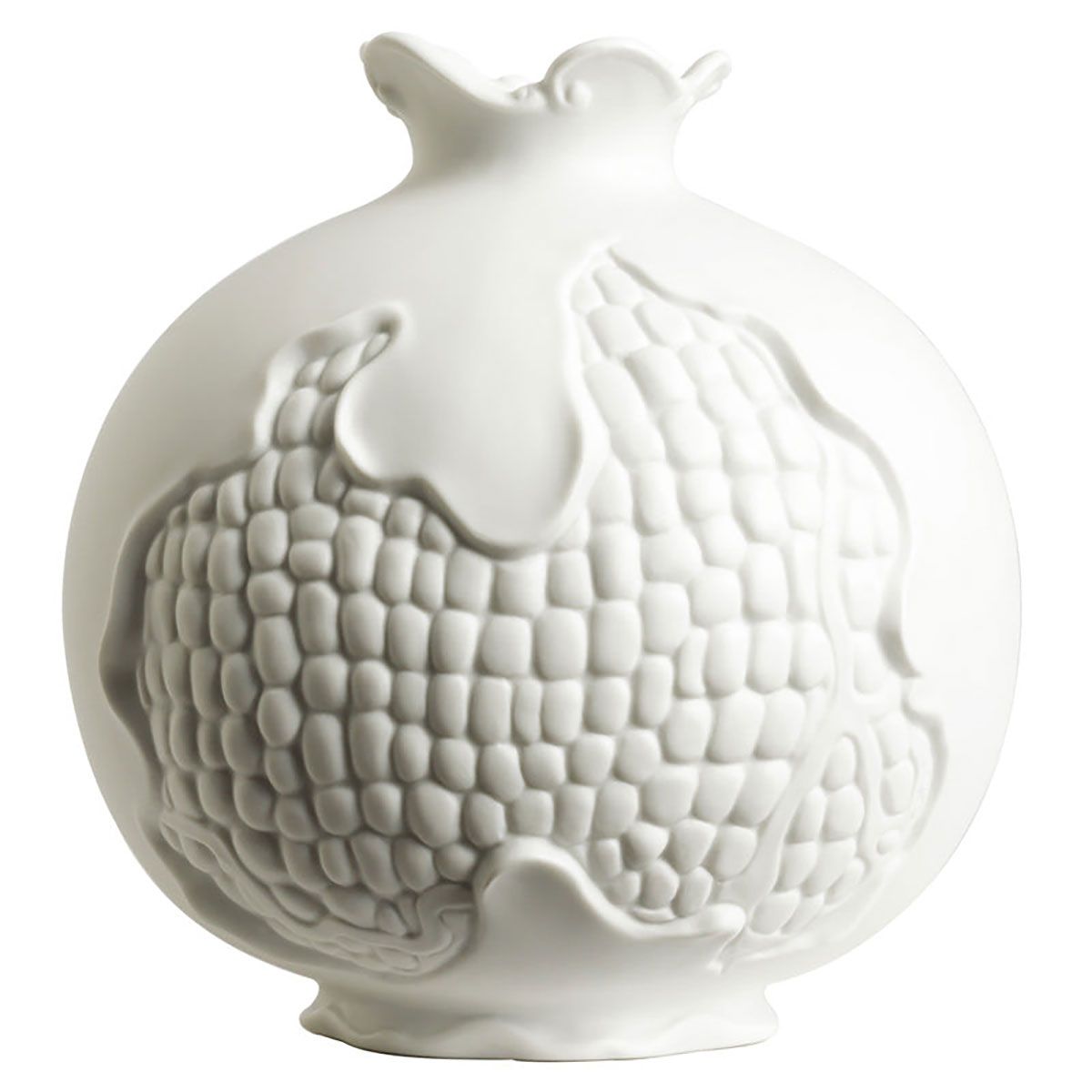 Jean Boggio Pomegranate Vase White Bisque JB00689W