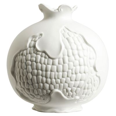 Jean Boggio Pomegranate Vase White Bisque JB00689W