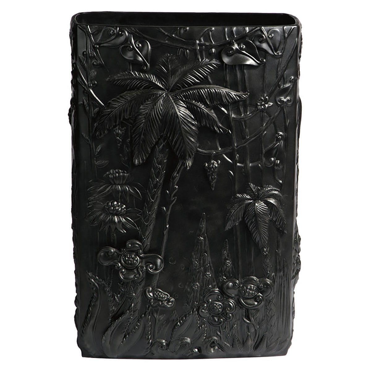 Jean Boggio Extraordinary Garden Rectangular Vase Black JB00233B