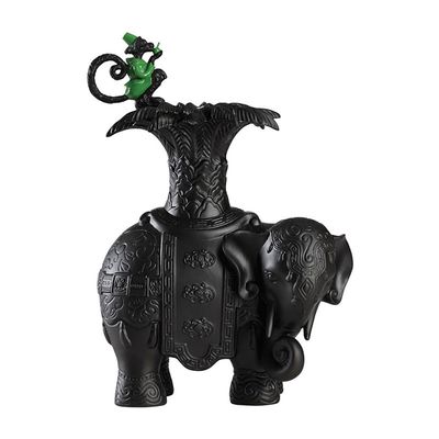 Jean Boggio Xiang With Marmoset Candleholder Left Green JB00531BG