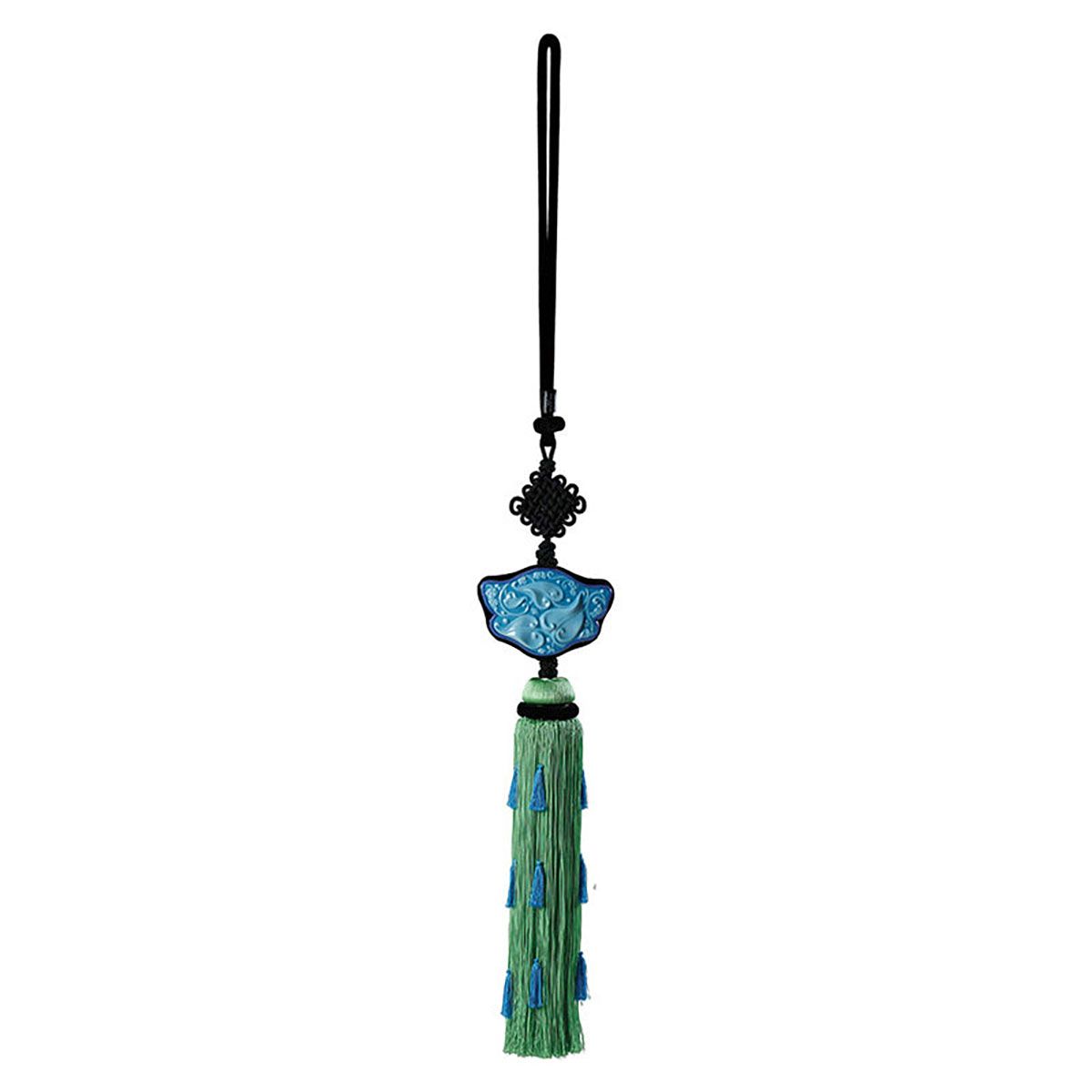 Jean Boggio Blossom of Jade Curtain Tassel Blue With Green Tassel JB00536BG