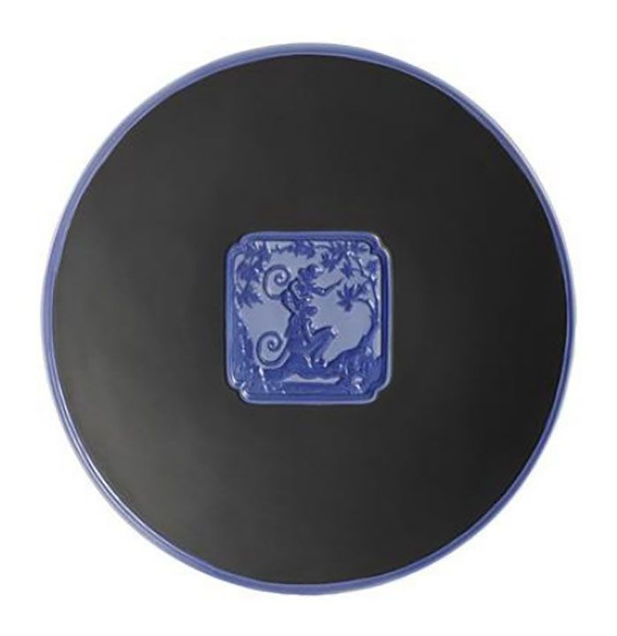 Jean Boggio Marmosets Dessert Plate Black Violet JB00515BPU