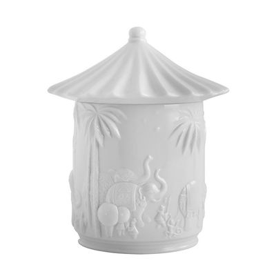 Jean Boggio Xiang Small Covered Box White JB00927WG