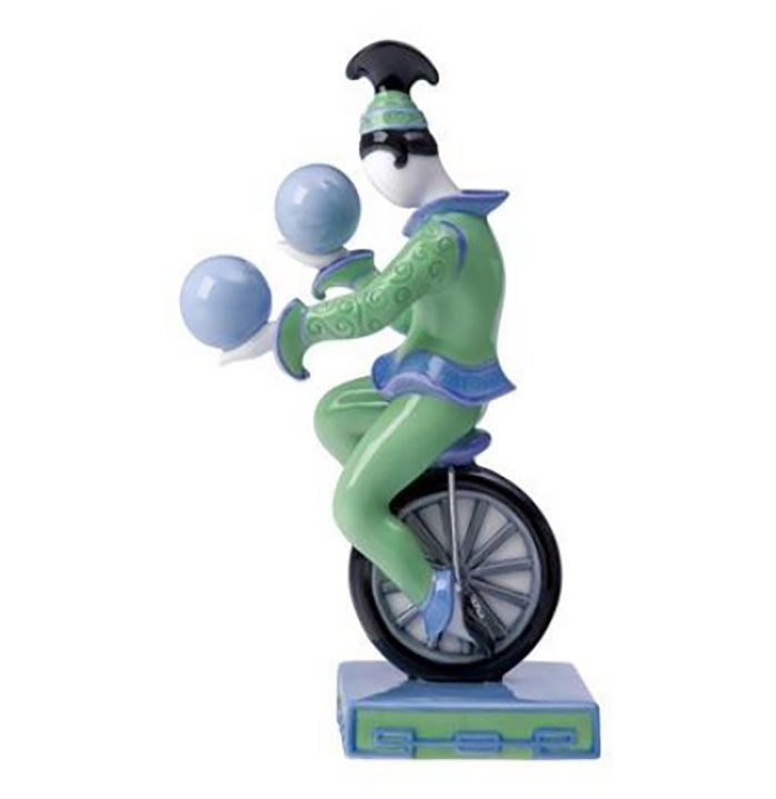 Jean Boggio Unicyclist Figurine Turquoise JB00372