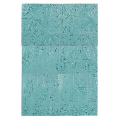 Jean Boggio Extraordinary Garden Tiles Set of 64 Turquoise JB00393T