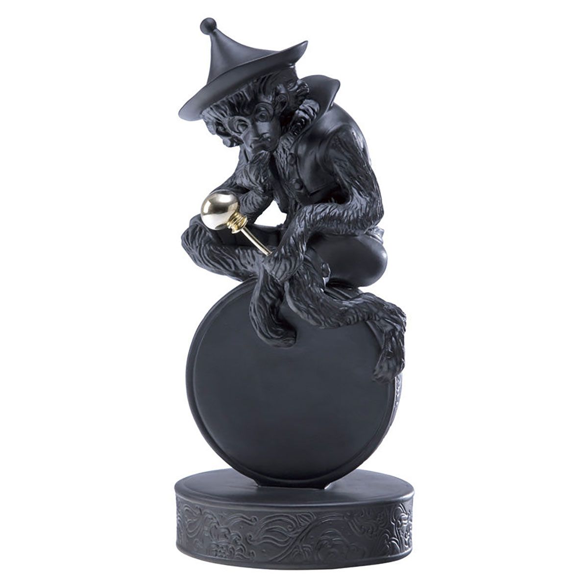 Jean Boggio Marmoset With Tambour Figurine Black JB00359B