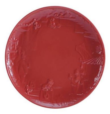 Jean Boggio China Impression Dessert Plate Red JB00313R