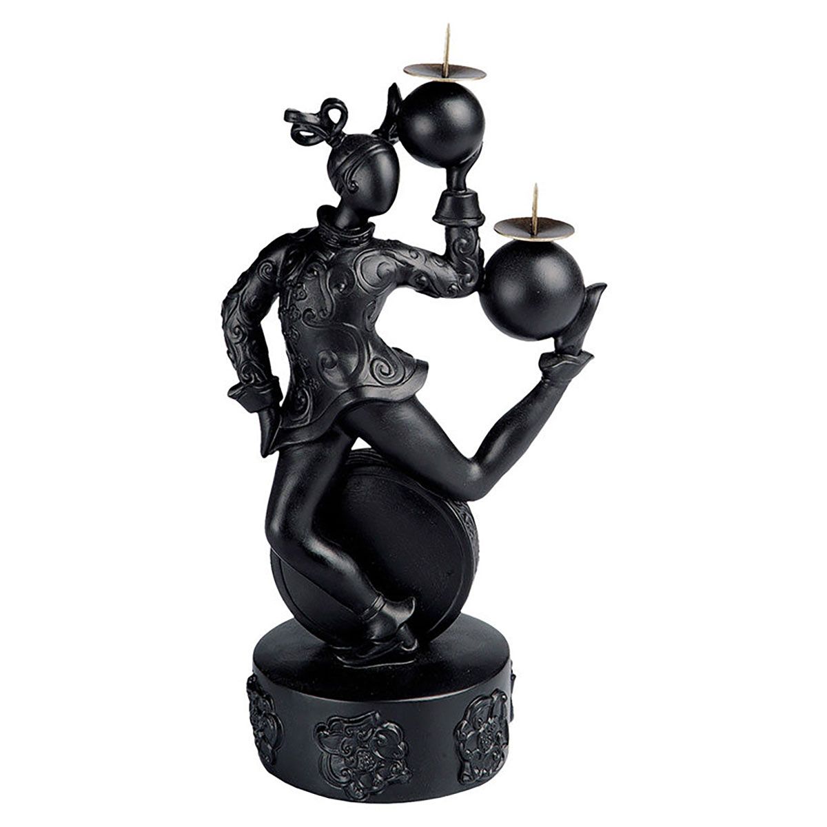 Jean Boggio Candleholder Mademoiselle Han Black JB00311B