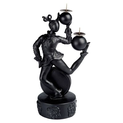 Jean Boggio Candleholder Mademoiselle Han Black JB00311B