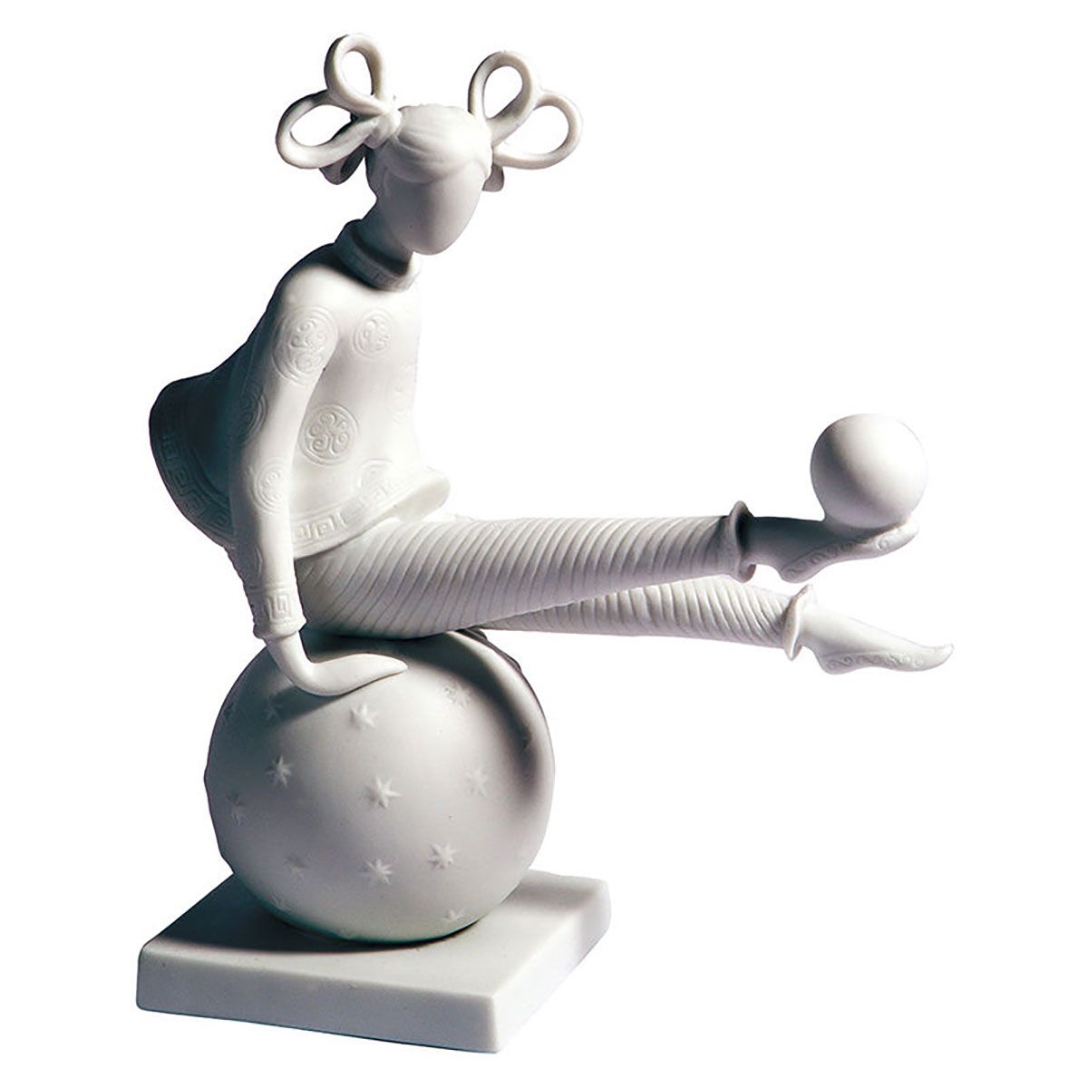 Jean Boggio The Equilibrist With Stars Figurine White JB00273W
