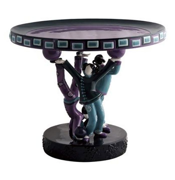 Jean Boggio Circus Pedestal Plate Purple JB00274