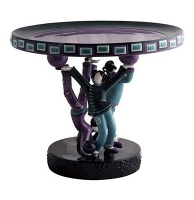 Jean Boggio Circus Pedestal Plate Purple JB00274