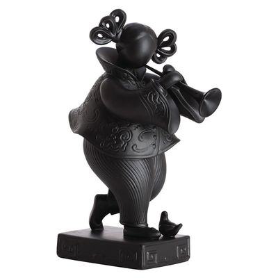 Jean Boggio Baby Circus Ling Ling Girl With Suona Figurine Black JB00793B