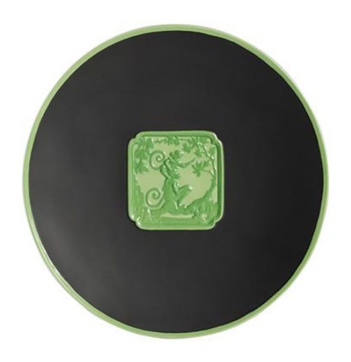 Jean Boggio Marmosets Dessert Plate Black Jade JB00515BG