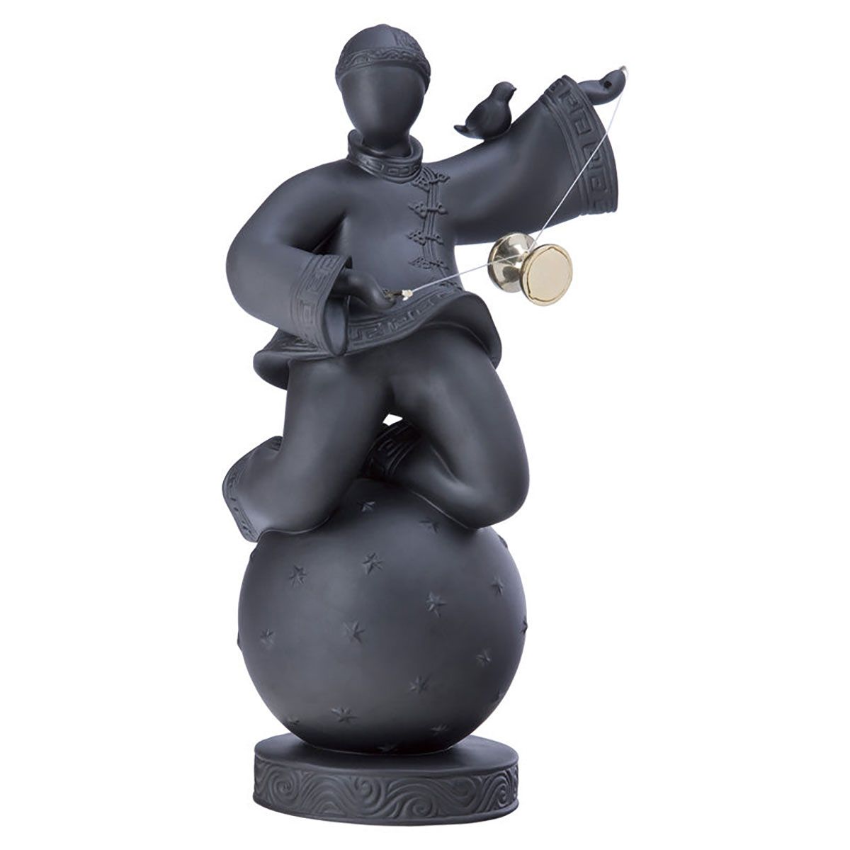 Jean Boggio Boy With A Diabolo Figurine Black JB00370B