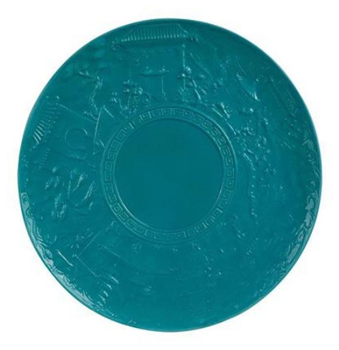 Jean Boggio China Impression Serving Plate Turquoise JB00317T